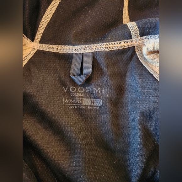 Voormi 1/4 Zip Access NXT Pullover Top Size M Charcoal Wool Blend Mid Layer - Picture 3 of 11
